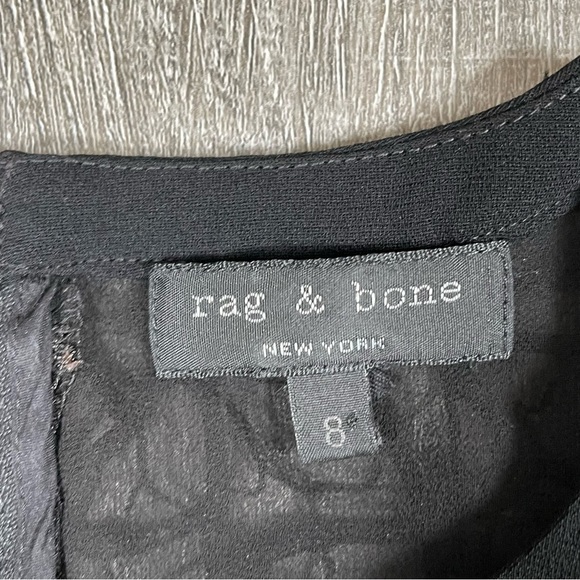 Rag & Bone Mijo Sleeveless Black Dress Size 8 - Picture 5 of 9